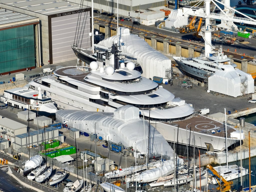 Italian police are investigating the ownership of the Scheherazade, a superyacht possibly belonging to Russia’s President Vladimir Putin or some of his closest aides. Photo: Bloomberg Italian police are investigating the ownership of the Scheherazade, a superyacht possibly belonging to Russia’s President Vladimir Putin or some of his closest aides. Photo: Bloomberg