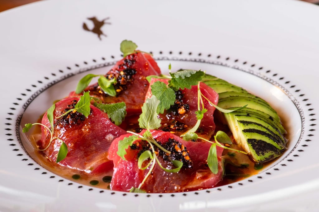 Blue fin tuna carpaccio. Photo: Henry Blue fin tuna carpaccio. Photo: Henry