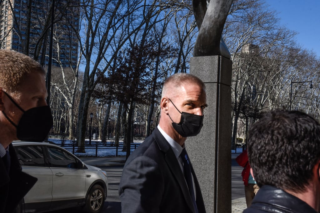 Tim Leissner, former chairman of Southeast Asia for Goldman Sachs Inc., leaves court in New York in February. Photo: Bloomberg