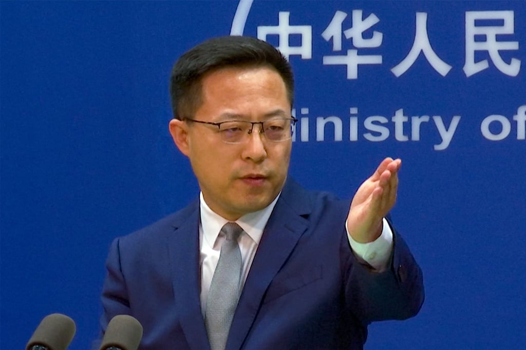 Foreign ministry spokesman Zhao Lijian says the move will exacerbate division among member states. Photo: AP Foreign ministry spokesman Zhao Lijian says the move will exacerbate division among member states. Photo: AP
