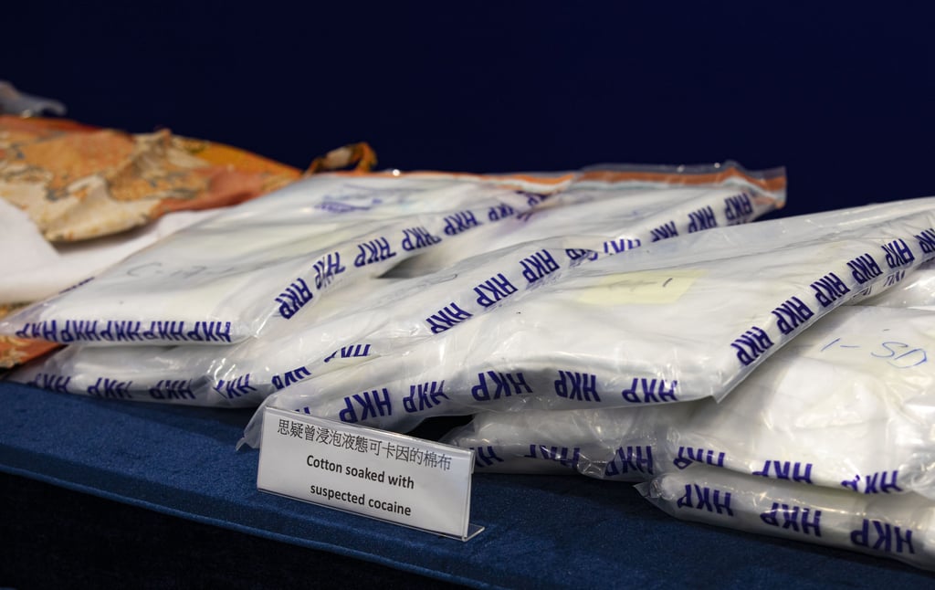 Evidence seized during the raid on the couple’s flat. Photo: Handout Evidence seized during the raid on the couple’s flat. Photo: Handout