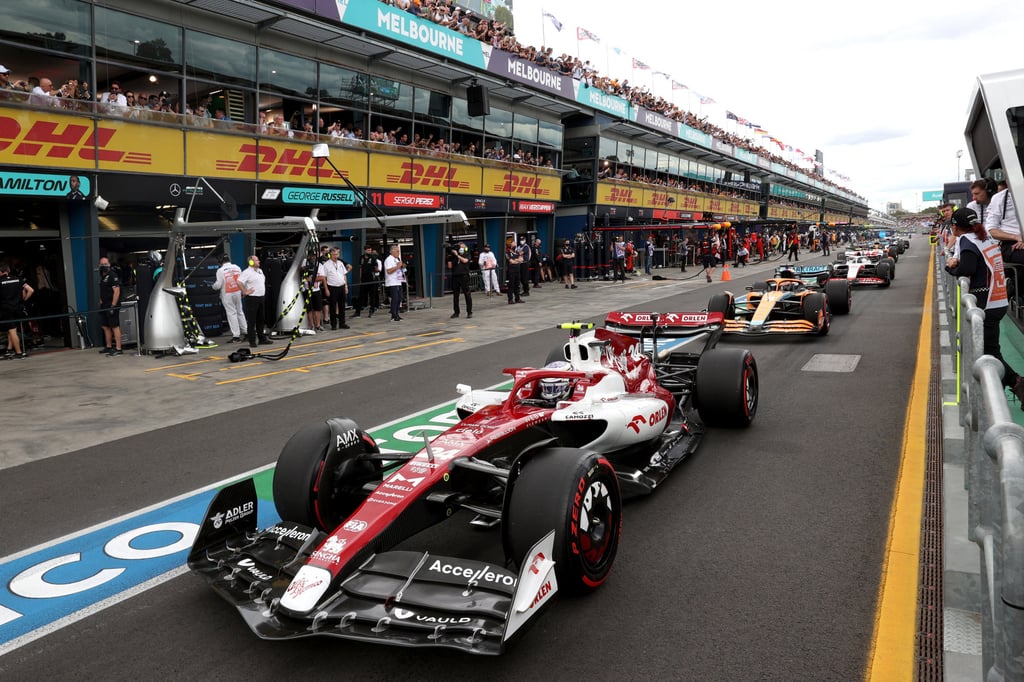 Alfa Romeo racer Zhou Guanyu of China in a practice event at the Formula One Australian Grand Prix at the Melbourne Grand Prix Circuit, Australia. Photo: Reuters Alfa Romeo racer Zhou Guanyu of China in a practice event at the Formula One Australian Grand Prix at the Melbourne Grand Prix Circuit, Australia. Photo: Reuters