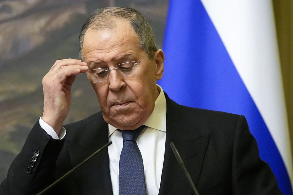 Russian Foreign Minister Sergey Lavrov in Moscow, Russia on April 8. Photo: AP