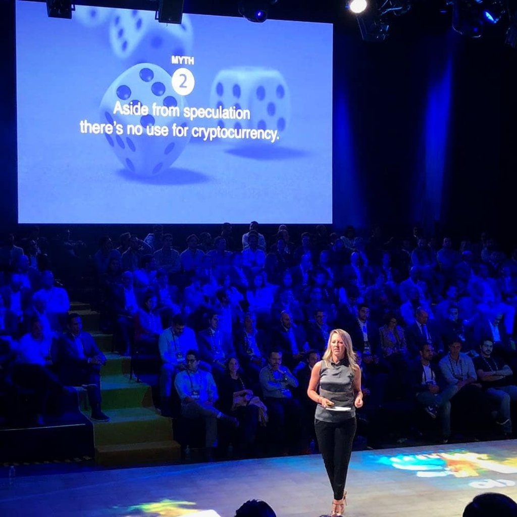 Kathryn Haun taught cryptocurrency at Stanford Law School. Photo: @masnegocio/Twitter