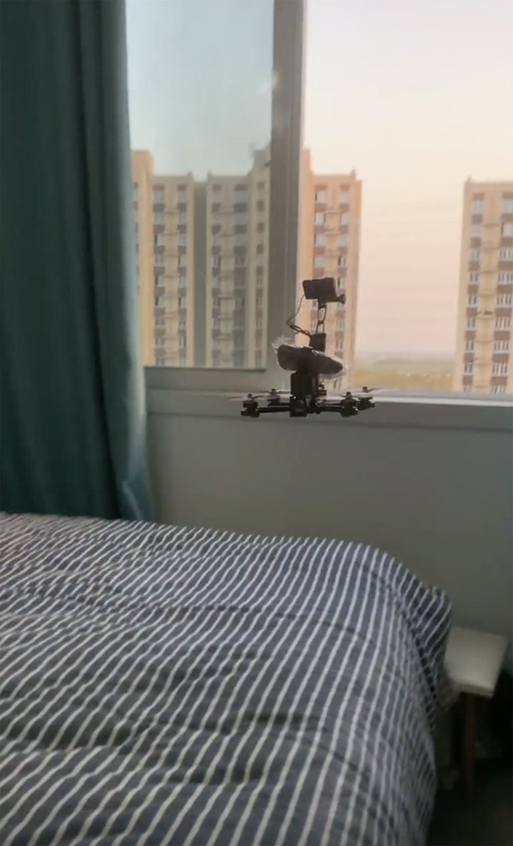 The woman received drone gifts through her window. Photo: Handout The woman received drone gifts through her window. Photo: Handout