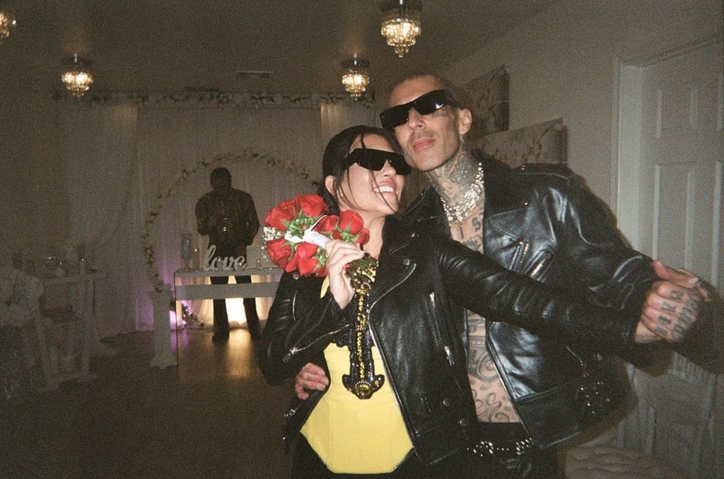 Kourtney Kardashian and Travis Barker got married in Las Vegas at 2am, after what Kourtney called “an epic night” with “a little tequila”. Photo: @kourtneykardash/Instagram Kourtney Kardashian and Travis Barker got married in Las Vegas at 2am, after what Kourtney called “an epic night” with “a little tequila”. Photo: @kourtneykardash/Instagram
