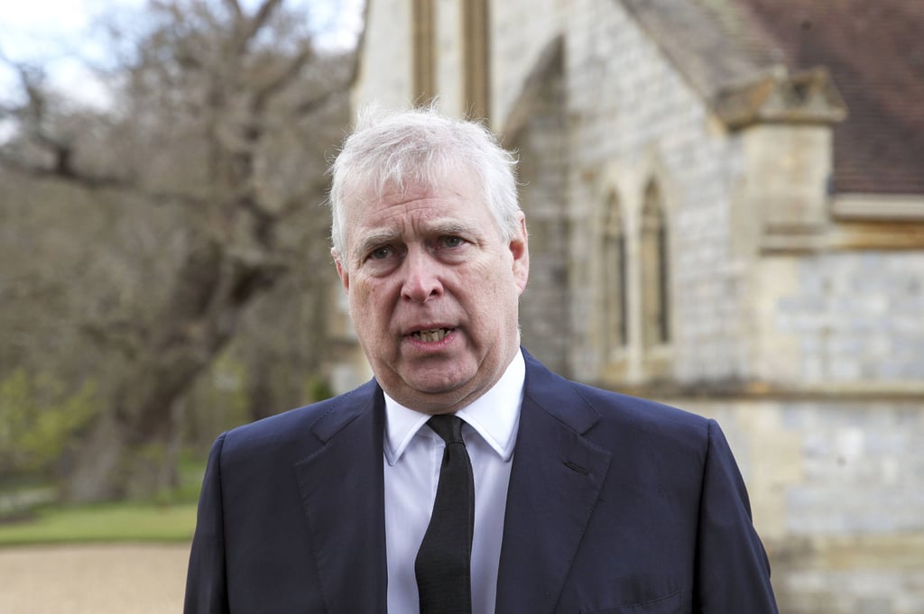 Britain’s Prince Andrew speaks during a television interview at the Royal Chapel of All Saints at Royal Lodge, Windsor, in April 2021. Photo: AP Britain’s Prince Andrew speaks during a television interview at the Royal Chapel of All Saints at Royal Lodge, Windsor, in April 2021. Photo: AP