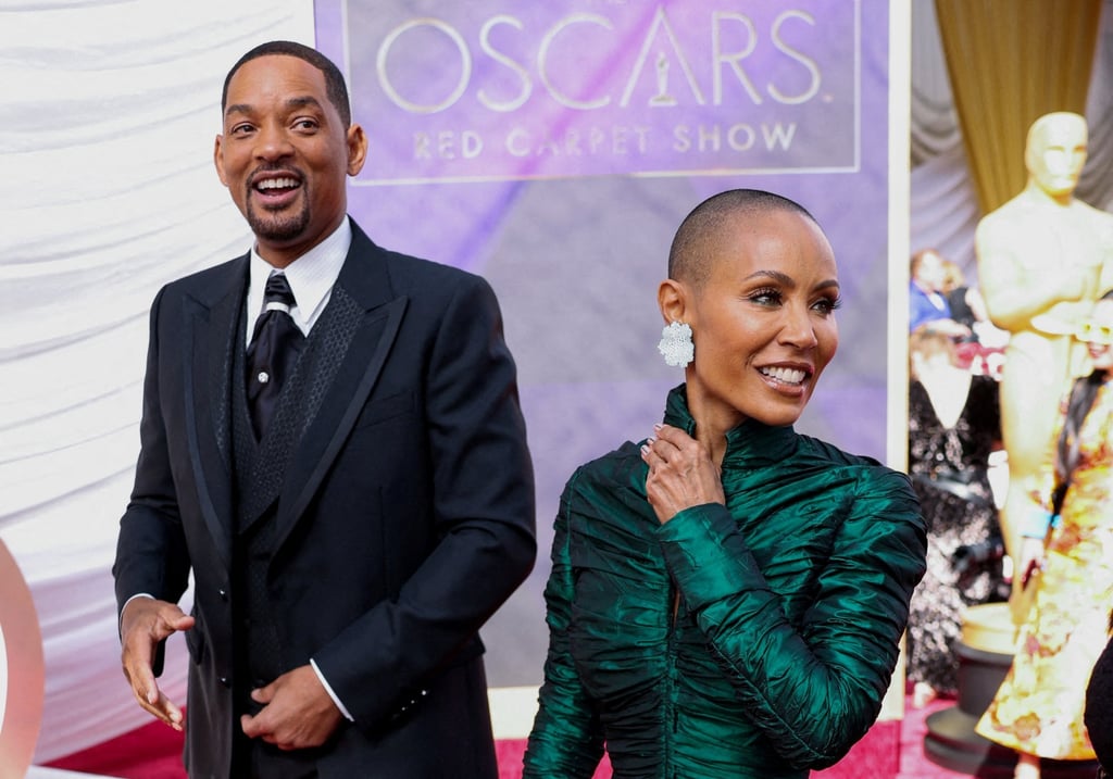 Will Smith and Jada Pinkett Smith pose on the red carpet during the Oscars arrivals at the 94th Academy Awards, on March 27. Photo: Reuters Will Smith and Jada Pinkett Smith pose on the red carpet during the Oscars arrivals at the 94th Academy Awards, on March 27. Photo: Reuters