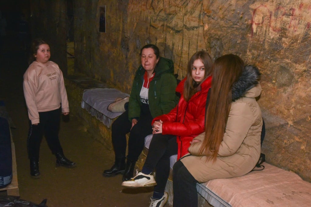Residents of Odesa, Ukraine, in an underground bomb shelter. From the senseless rain of shells in Ukraine to the coronavirus pandemic, trauma is being widely felt in 2022. Photo: Maksym Voitenko/Anadolu Agency via Getty Images