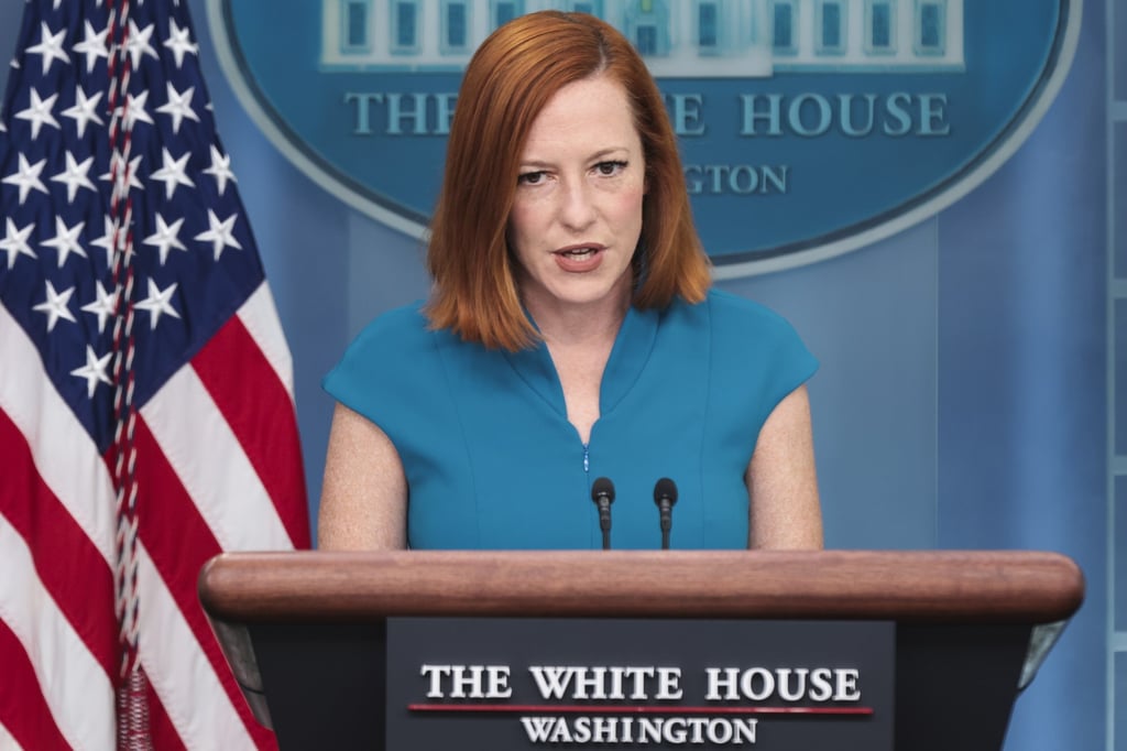 White House Press Secretary Jen Psaki at the White House in Washington on April 13. Photo: EPA-EFE