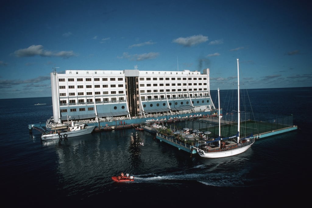 The Four Seasons Great Barrier Reef Hotel, in Australian waters, in 1998. Photo: LightRocket via Getty Images