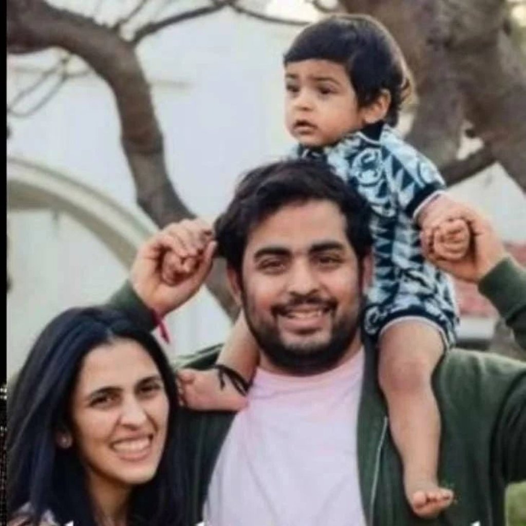 Akash Ambani, Shloka Mheta and Prithvi Ambani. Photo: @prithvi_ambanifanclub/Instagram