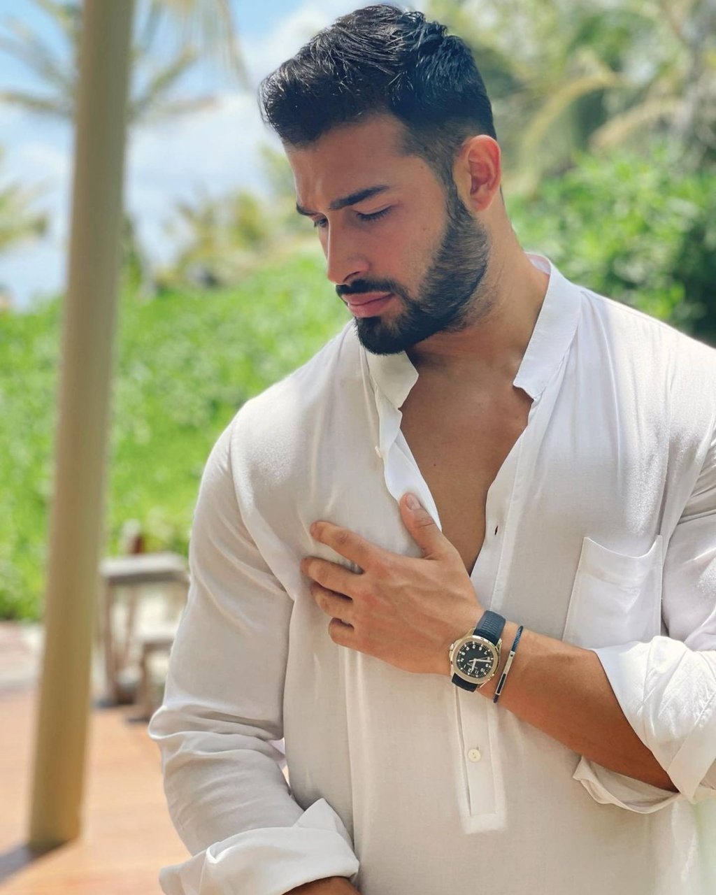 Sam Asghari, 28, is younger than fiancé Britney Spears by 12 years. Photo: @samasghari/Instagram