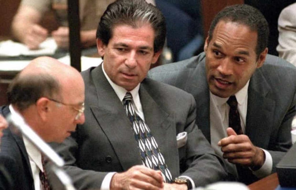 Robert Kardashian at O.J. Simpson’s murder trial. Photo: Getty Robert Kardashian at O.J. Simpson’s murder trial. Photo: Getty