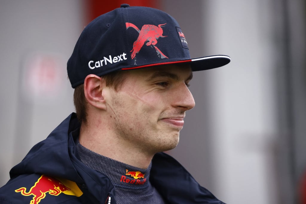 Red Bull driver Max Verstappen of the Netherlands smiles after clocking the fastest time during qualifying. Photo: AP