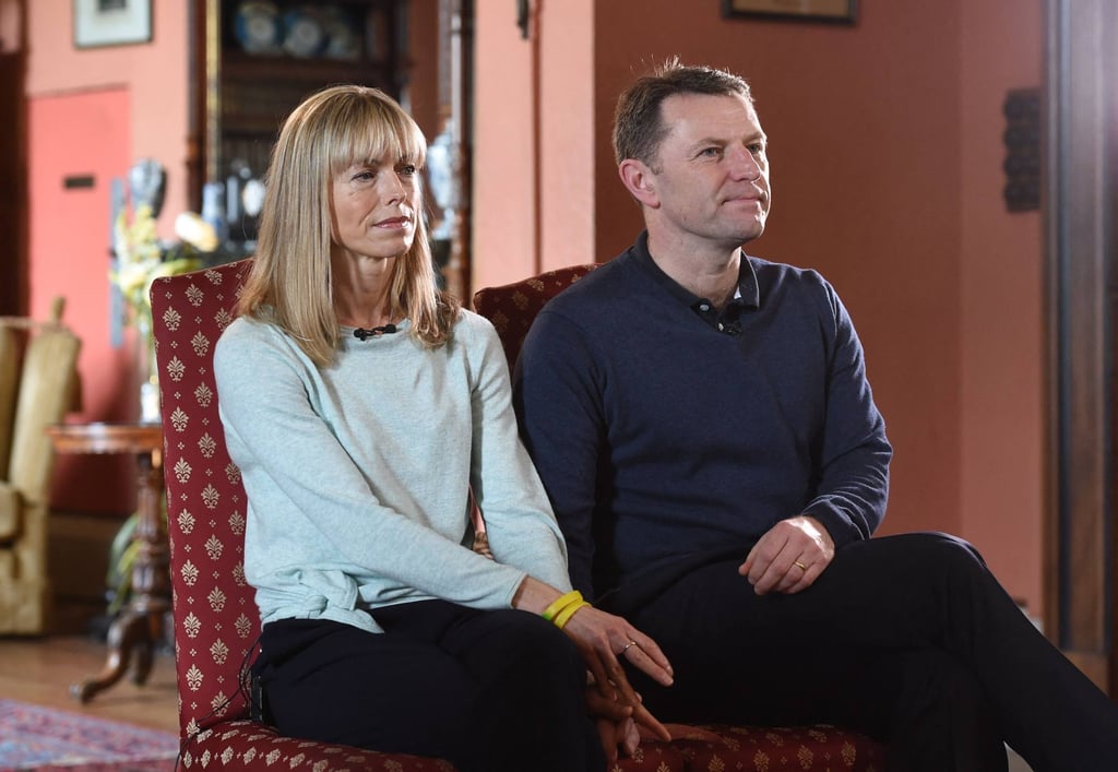 Kate and Gerry McCann, whose daughter Madeleine disappeared from a holiday flat in Portugal in 2007, are seen during an interview with the BBC’s Fiona Bruce in Loughborough, England in April 2017. Photo: AFP