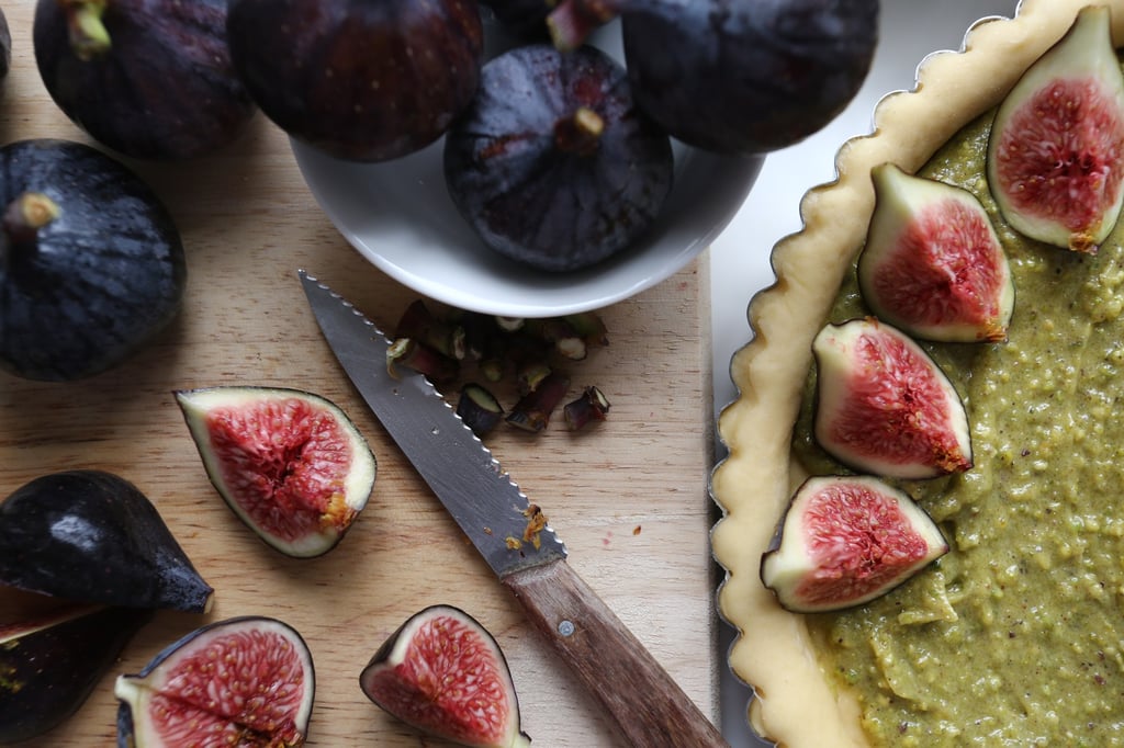 Fig and raspberry tart with pistachio frangipane and brioche crust. Photo: Jonathan Wong Fig and raspberry tart with pistachio frangipane and brioche crust. Photo: Jonathan Wong