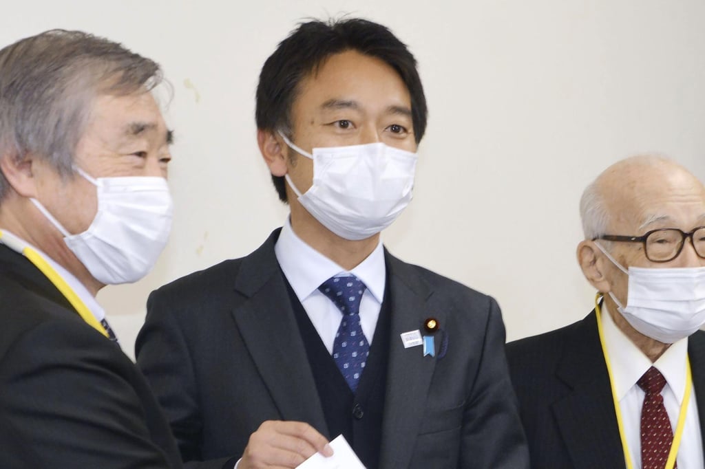 Kentaro Uesugi, vice-minister of foreign affairs, pictured at an event in Tokyo in December. Photo: Kyodo News via AP Kentaro Uesugi, vice-minister of foreign affairs, pictured at an event in Tokyo in December. Photo: Kyodo News via AP