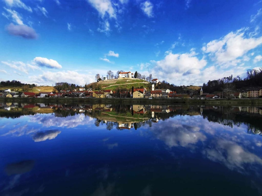 Sevnica sits on the Sava River and has a population of less than 20,000. Photo: @travel_slovenia/Twitter Sevnica sits on the Sava River and has a population of less than 20,000. Photo: @travel_slovenia/Twitter