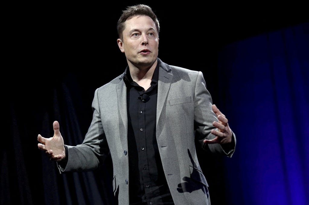 Musk at an event in California in 2015. His deal to buy the tech firm was announced on April 25. Photo: Reuters