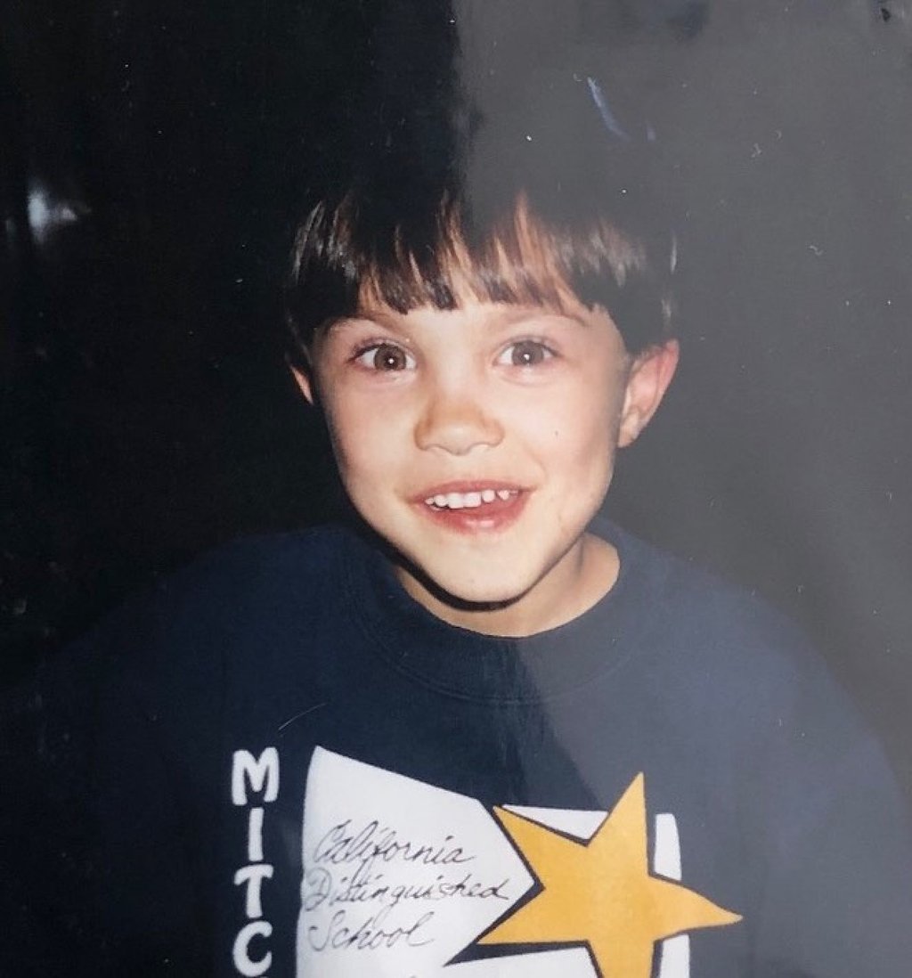 Young Darren Barnet was inspired by The Mask actor Jim Carrey. Photo: @darrenbarnet/Instagram Young Darren Barnet was inspired by The Mask actor Jim Carrey. Photo: @darrenbarnet/Instagram