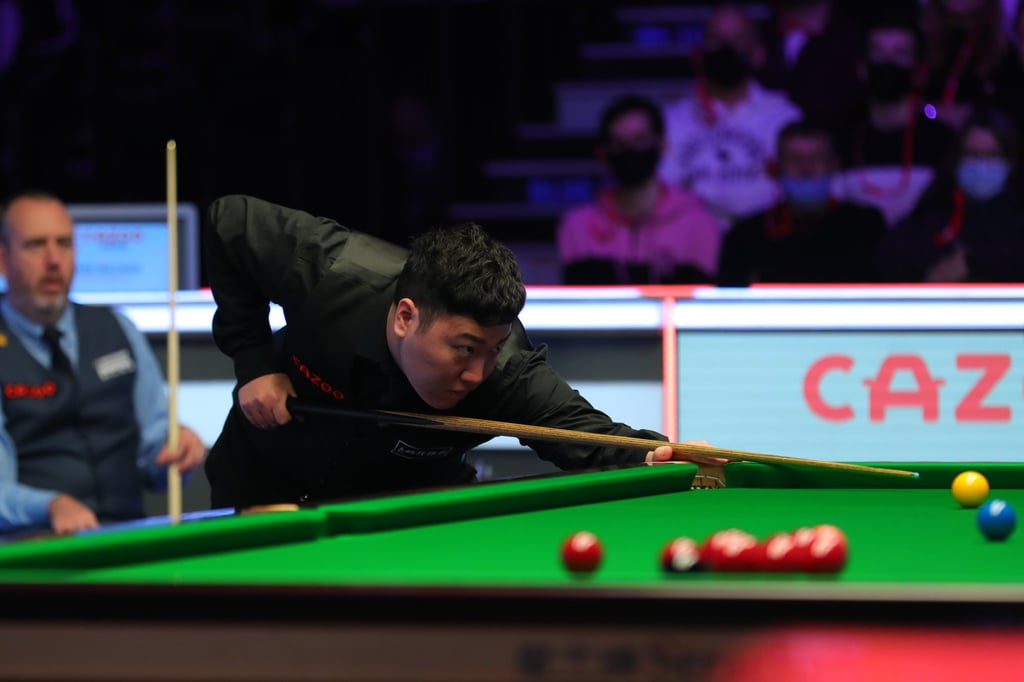 Mark Williams had got the better of Yan Bingtao at this year’s Cazoo Masters, and he did so again in Sheffield. Photo: World Snooker Tour