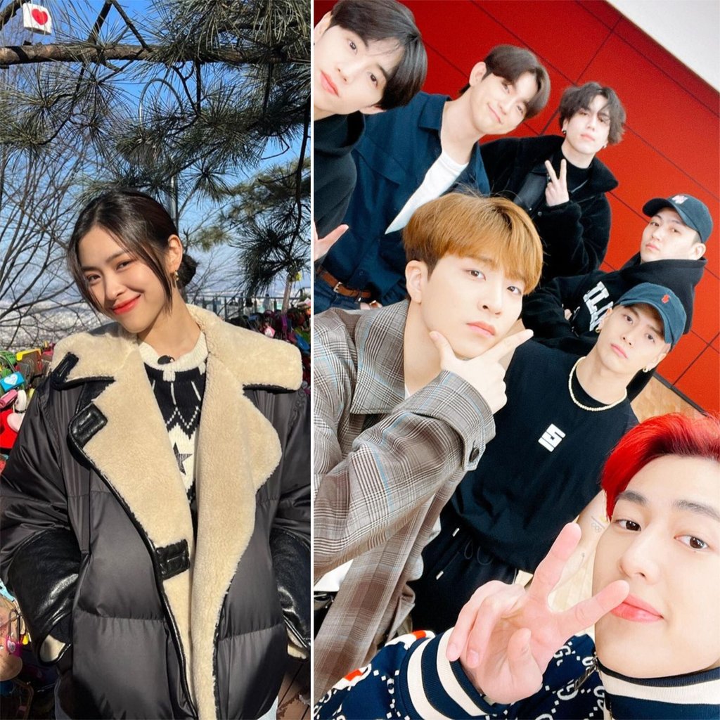 Ryujin was a fan of Got7 before her own idol debut. Photos: @itzy.all.ins.us, @got7.with.igot7/Instagram