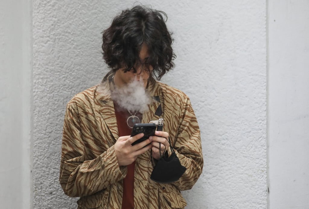 Jacky So says he plans to quit smoking after using up his stock of e-cigarettes. Photo: Xiaomei Chen Jacky So says he plans to quit smoking after using up his stock of e-cigarettes. Photo: Xiaomei Chen