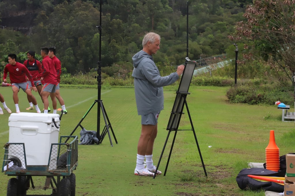 Jorn Andersen in thinking of his attacking football. Photo: Chan Kin-wa
