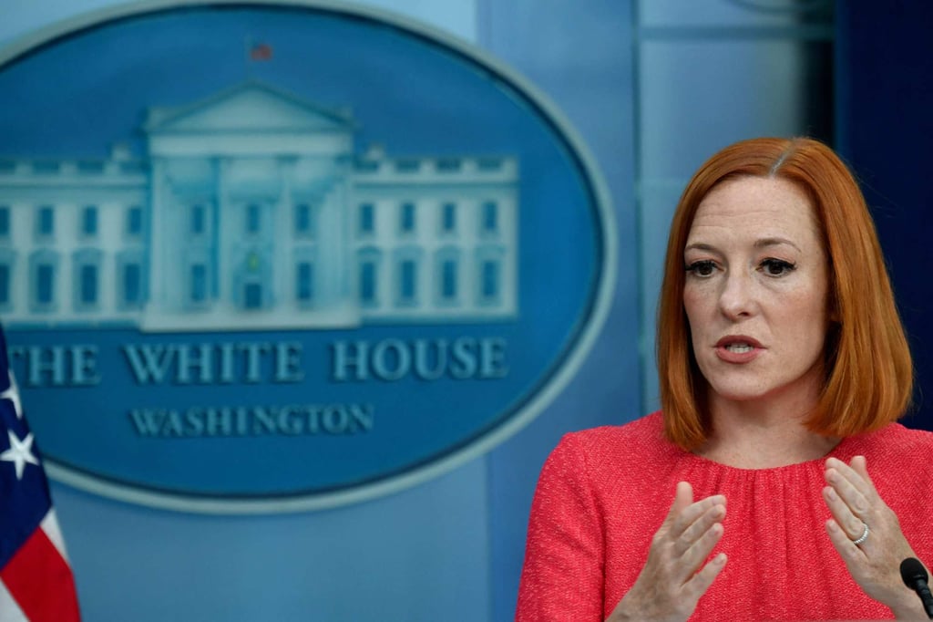 White House Press Secretary Jen Psaki says the bill promises stronger supply chains. Photo: AFP