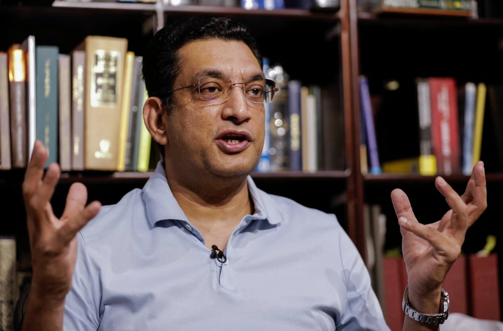 Ali Sabry, newly appointed minister of finance discusses the country’s economic crisis in Colombo, Sri Lanka in April. Photo: Reuters Ali Sabry, newly appointed minister of finance discusses the country’s economic crisis in Colombo, Sri Lanka in April. Photo: Reuters