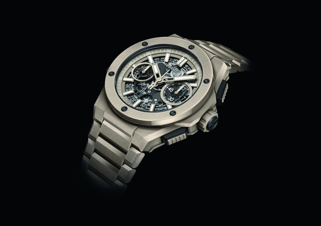 The Hublot Big Bang Integral Ceramic shows off its rugged monobloc architecture.