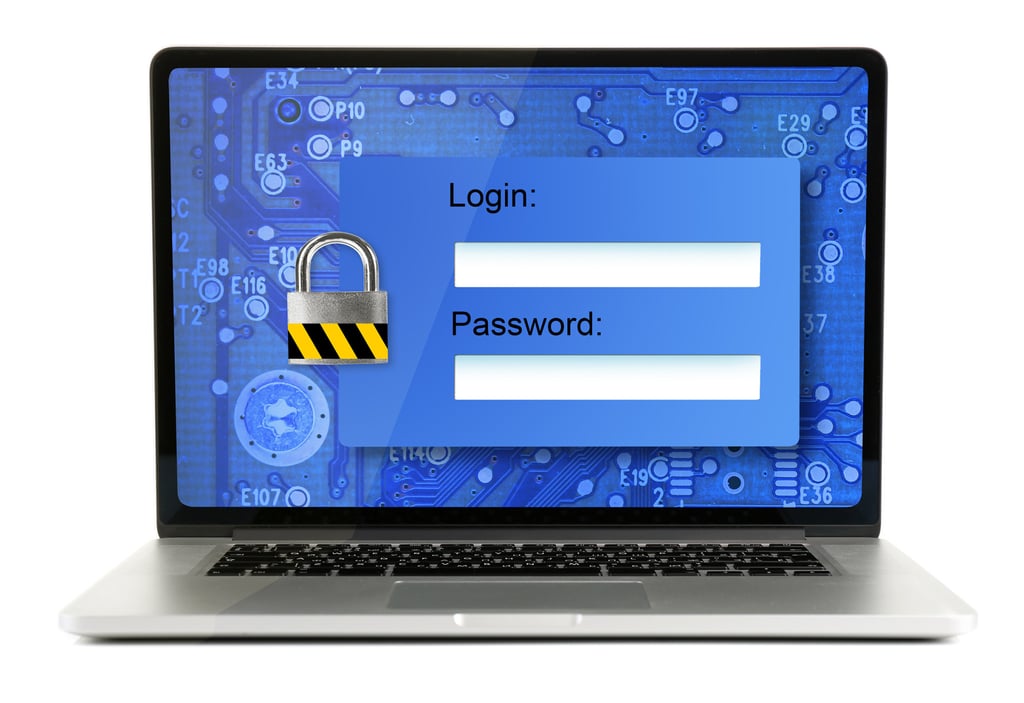 Password on a laptop screen. Photo: Shutterstock Password on a laptop screen. Photo: Shutterstock