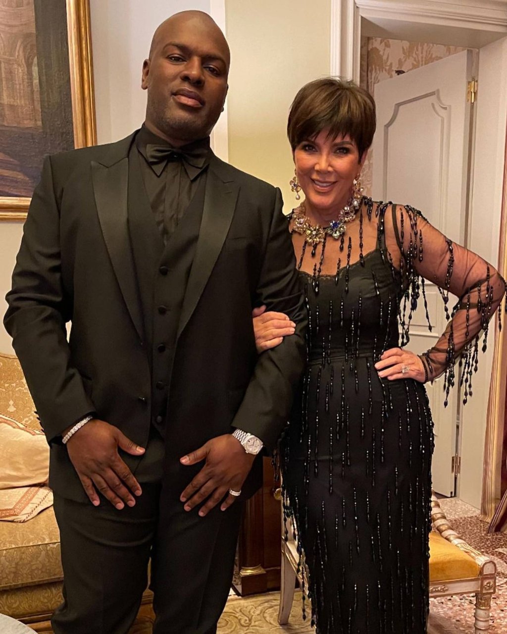 Corey Gamble dated reality television star Sheree Buchanan before getting together with Kris Jenner, who he often calls his “queen”. Photo: @coreygamble/Instagram