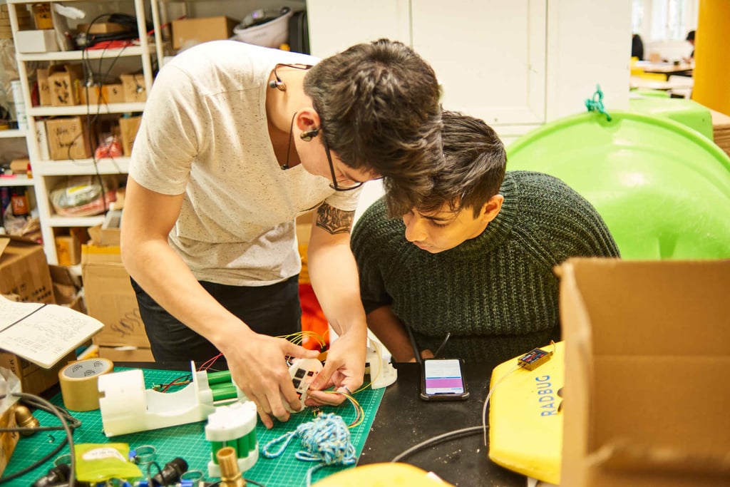 Open Ocean Engineering’s Sidhant Gupta (right) developed the company with his partners while studying computer engineering and robotics at the University of Hong Kong.