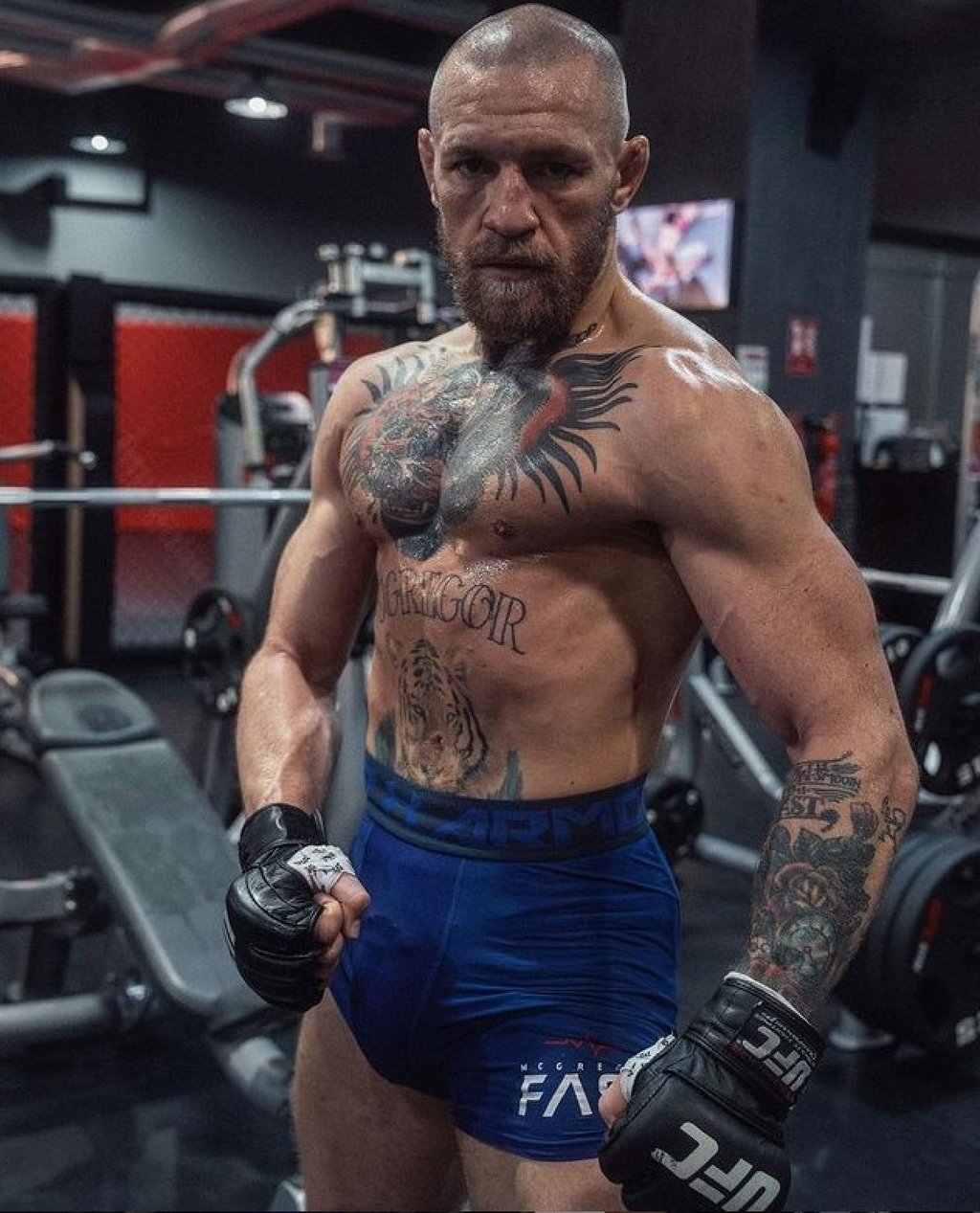 Former two-weight UFC champion Conor McGregor trains ahead of a fight with Dustin Poirier. Photo: Instagram/Conor McGregor