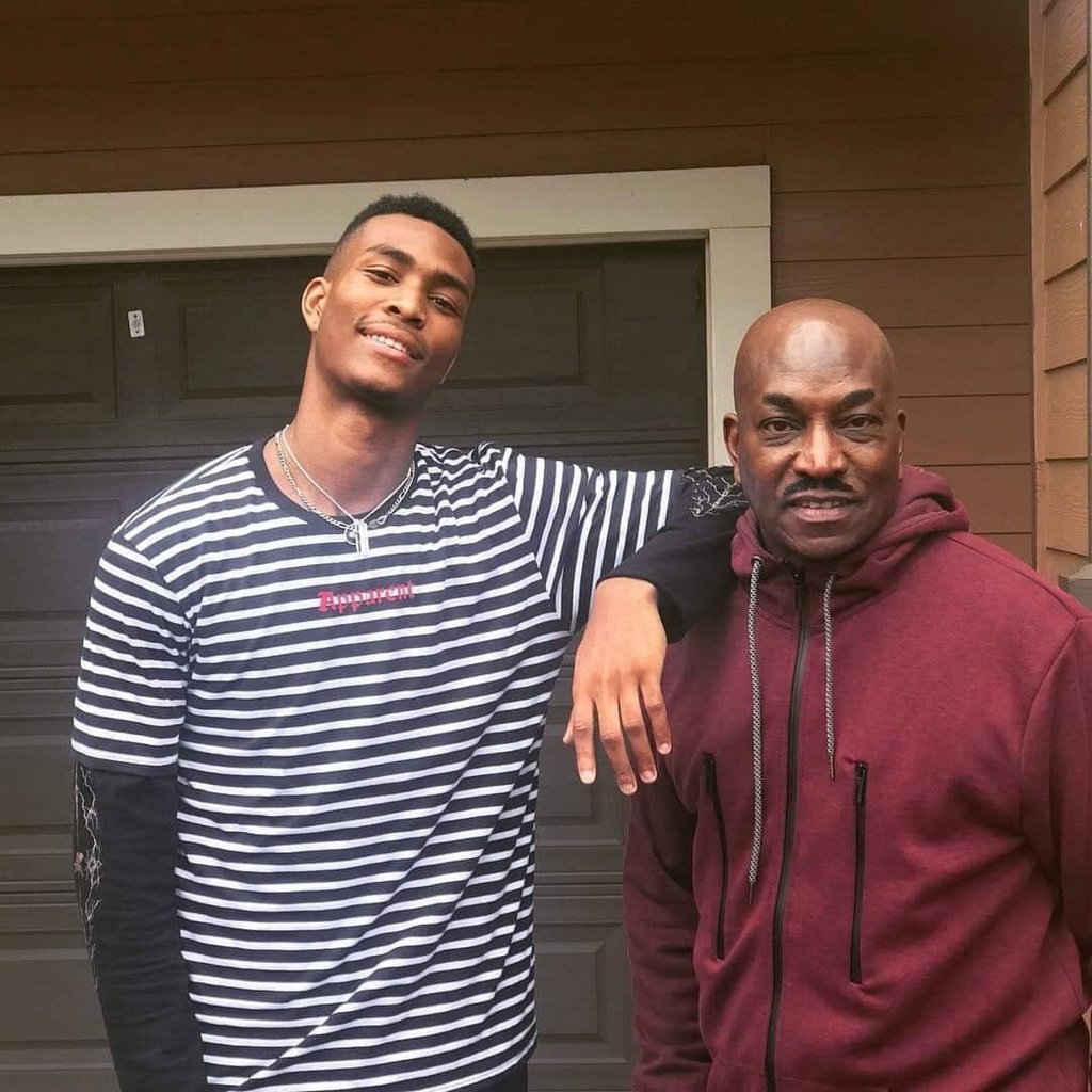 Clifton Powell Jr and his actor father Clifton Powell. Photo: @dee_dee_49/Instagram