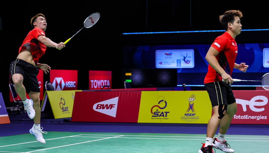 Terry Hee (left) and Loh Kean Hean nearly pulled Singapore to 2-0 over Korea. Photo: Handout