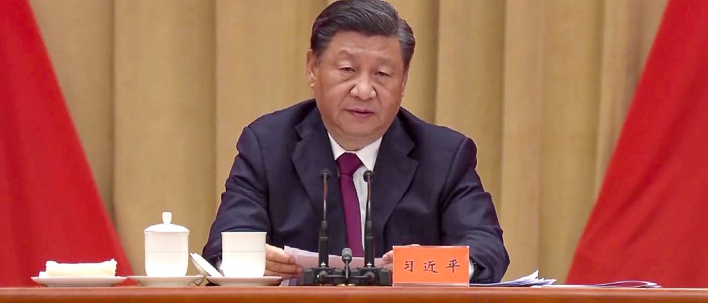 President Xi Jinping said youth league members should “actively seek political progress”. Photo: CCTV