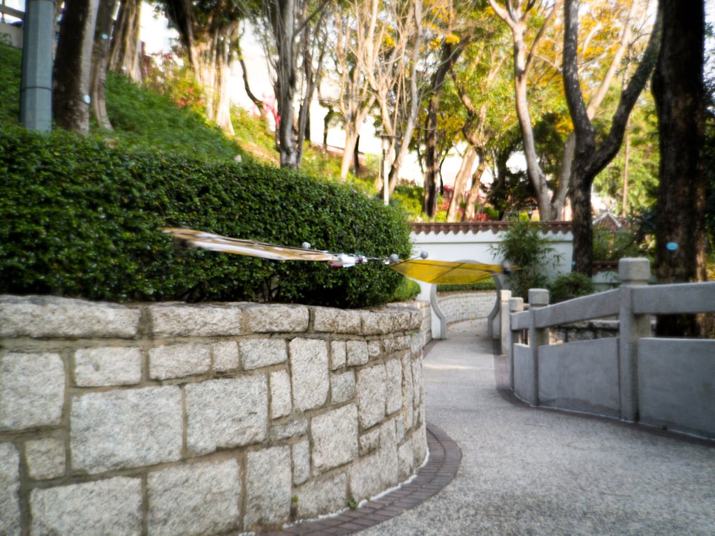 The bicopter drone weighs just 35 grams. Photo: Songnan Bai and Pakpong Chirarattananon, CityU