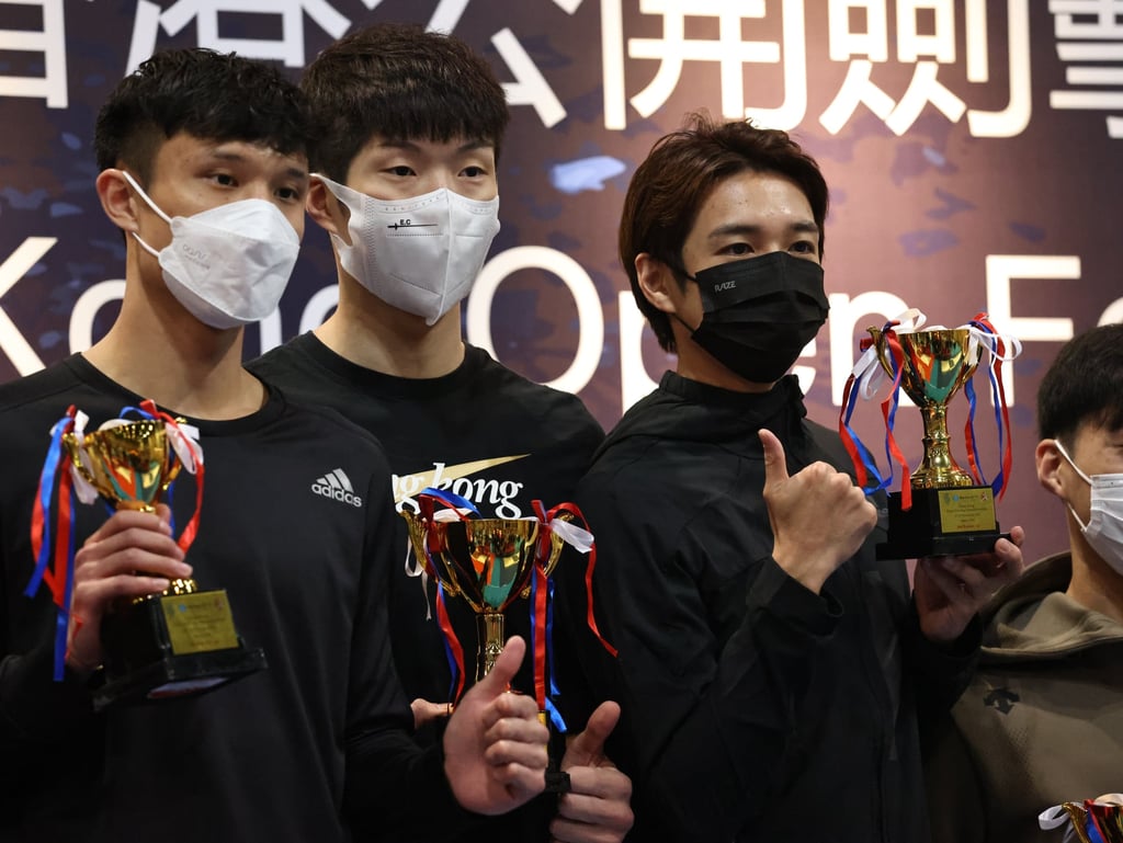 Cheung Ka-long (centre) will be joined in Incheon by Ryan Choi Chun-yin (left) and Nicholas Choi. Photo: K.Y. Cheng