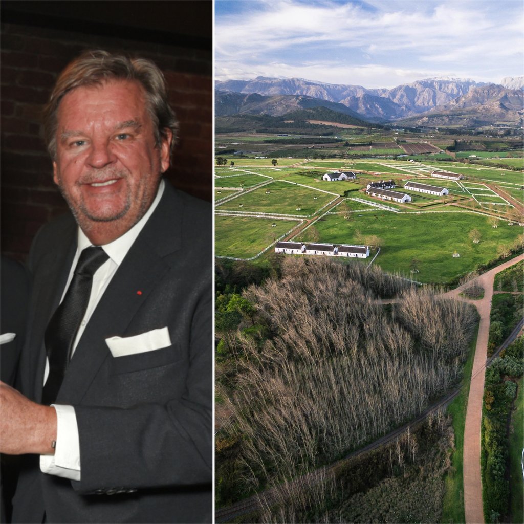 Johann Rupert’s Drakenstein Stud Farm in South Africa. Photos: Getty Images, @Drakenstein Stud/Facebook Johann Rupert’s Drakenstein Stud Farm in South Africa. Photos: Getty Images, @Drakenstein Stud/Facebook
