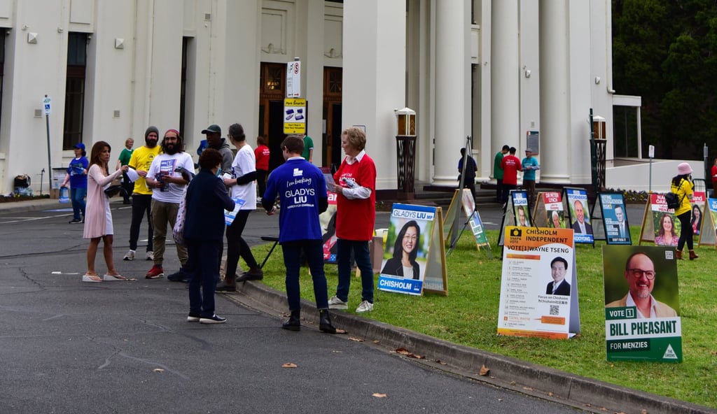 Australian campaigners in Box Hill Town Hall, Melbourne. Photo: SCMP / Huy Truong