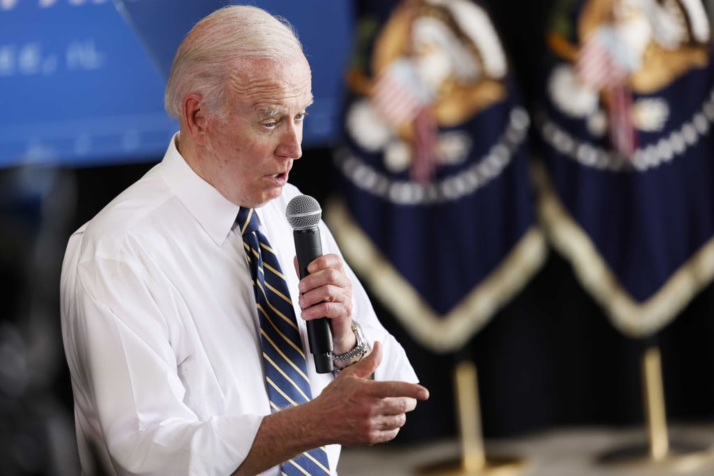 US President Joe Biden is ready to sign a China bill, but Congress is stuck in negotiations. Photo: Bloomberg US President Joe Biden is ready to sign a China bill, but Congress is stuck in negotiations. Photo: Bloomberg