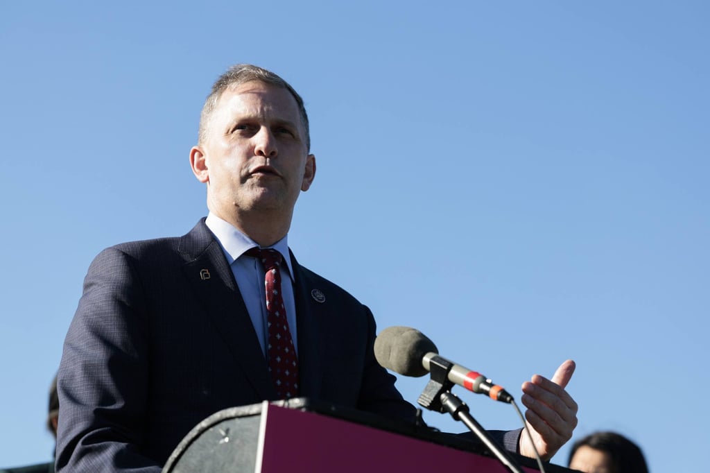 US congressman Sean Casten speaks outside the US Capitol Building on May 10. Photo: Getty Images / AFP US congressman Sean Casten speaks outside the US Capitol Building on May 10. Photo: Getty Images / AFP