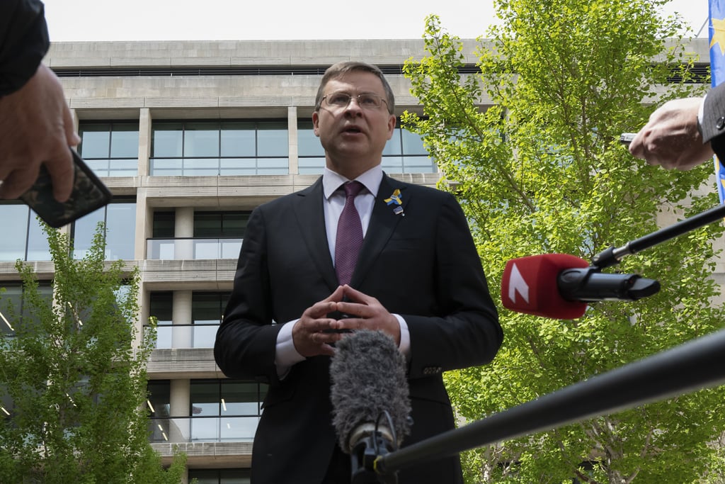 Valdis Dombrovskis is trade commissioner for the European Union. Photo: Bloomberg Valdis Dombrovskis is trade commissioner for the European Union. Photo: Bloomberg