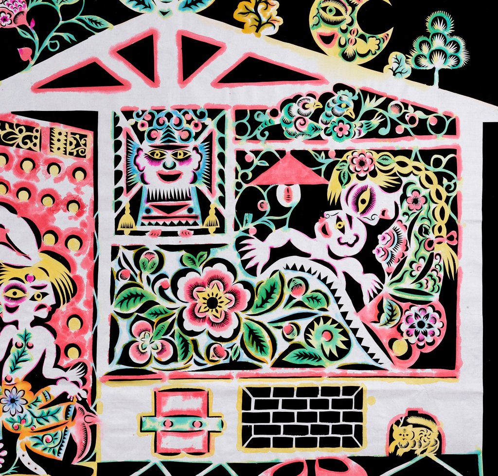 A detail from Door by Xiyadie, an artist from Shanxi province, whose works depict homoerotic scenes through the most traditional of Chinese folk art media, paper cutting. Image: courtesy of Xiyadie and Sunpride Foundation A detail from Door by Xiyadie, an artist from Shanxi province, whose works depict homoerotic scenes through the most traditional of Chinese folk art media, paper cutting. Image: courtesy of Xiyadie and Sunpride Foundation