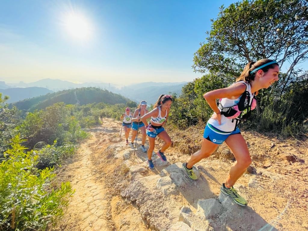 Upper body strength can actually improve your running, especially if you are using poles. Photo: John Ellis Upper body strength can actually improve your running, especially if you are using poles. Photo: John Ellis