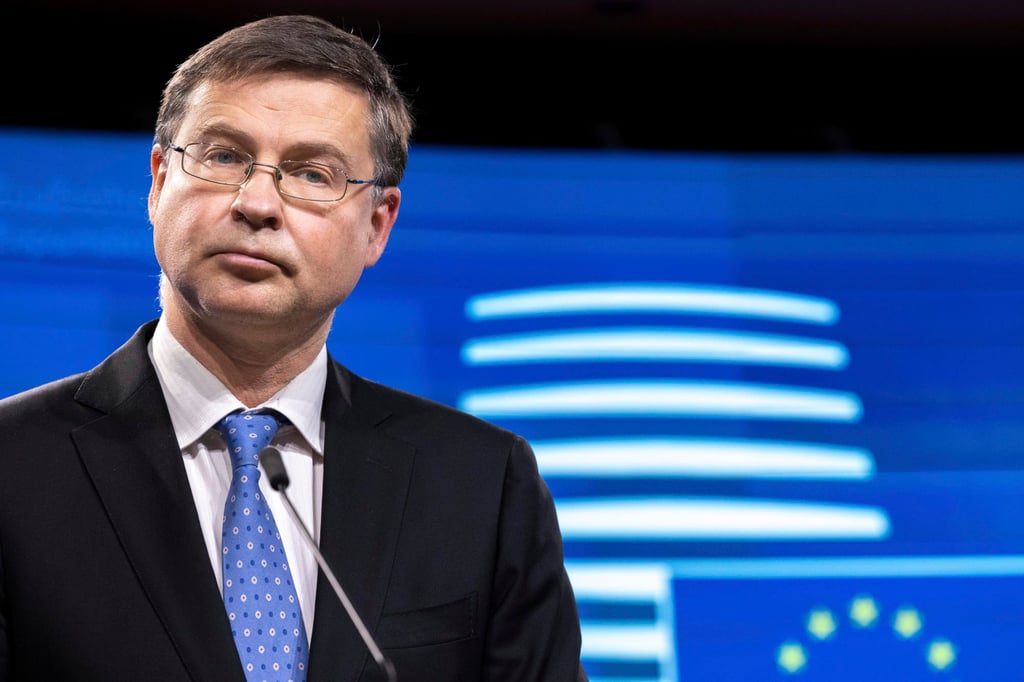 EU Trade Commissioner Valdis Dombrovskis says a trade and investment dialogue will take place between the EU and Taiwan on June 2. Photo: AP Photo EU Trade Commissioner Valdis Dombrovskis says a trade and investment dialogue will take place between the EU and Taiwan on June 2. Photo: AP Photo
