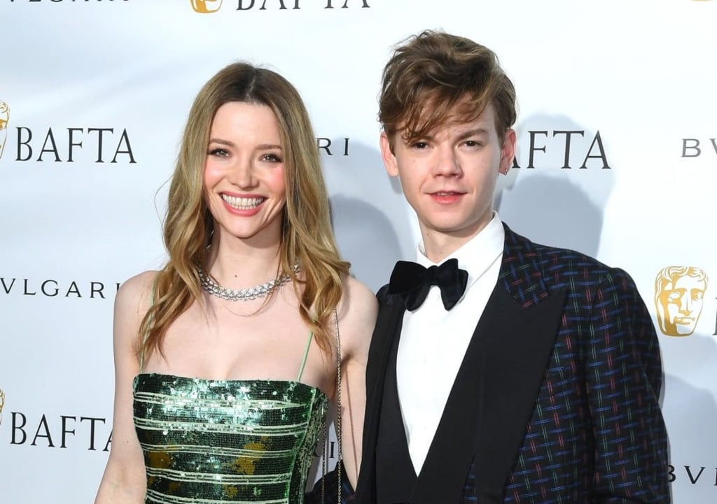 Talulah Riley and Thomas Brodie-Sangster attend the British Academy Film Awards 2022 Gala Dinner at The Londoner Hotel, on March 11, in England. Photo: Getty Images